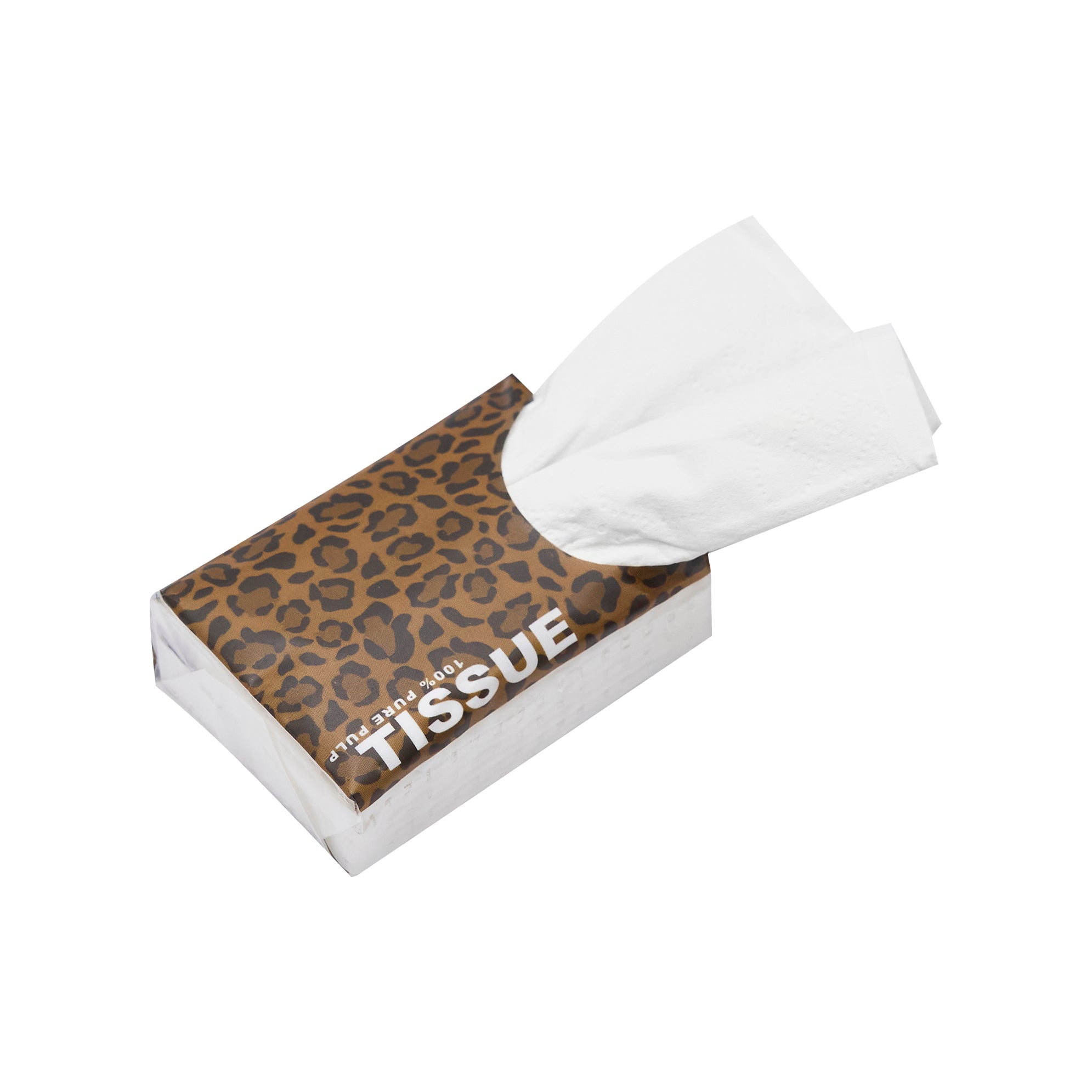 Kerri 100% Pure Pulp Tissue Packet in Leopard (30 pcs)