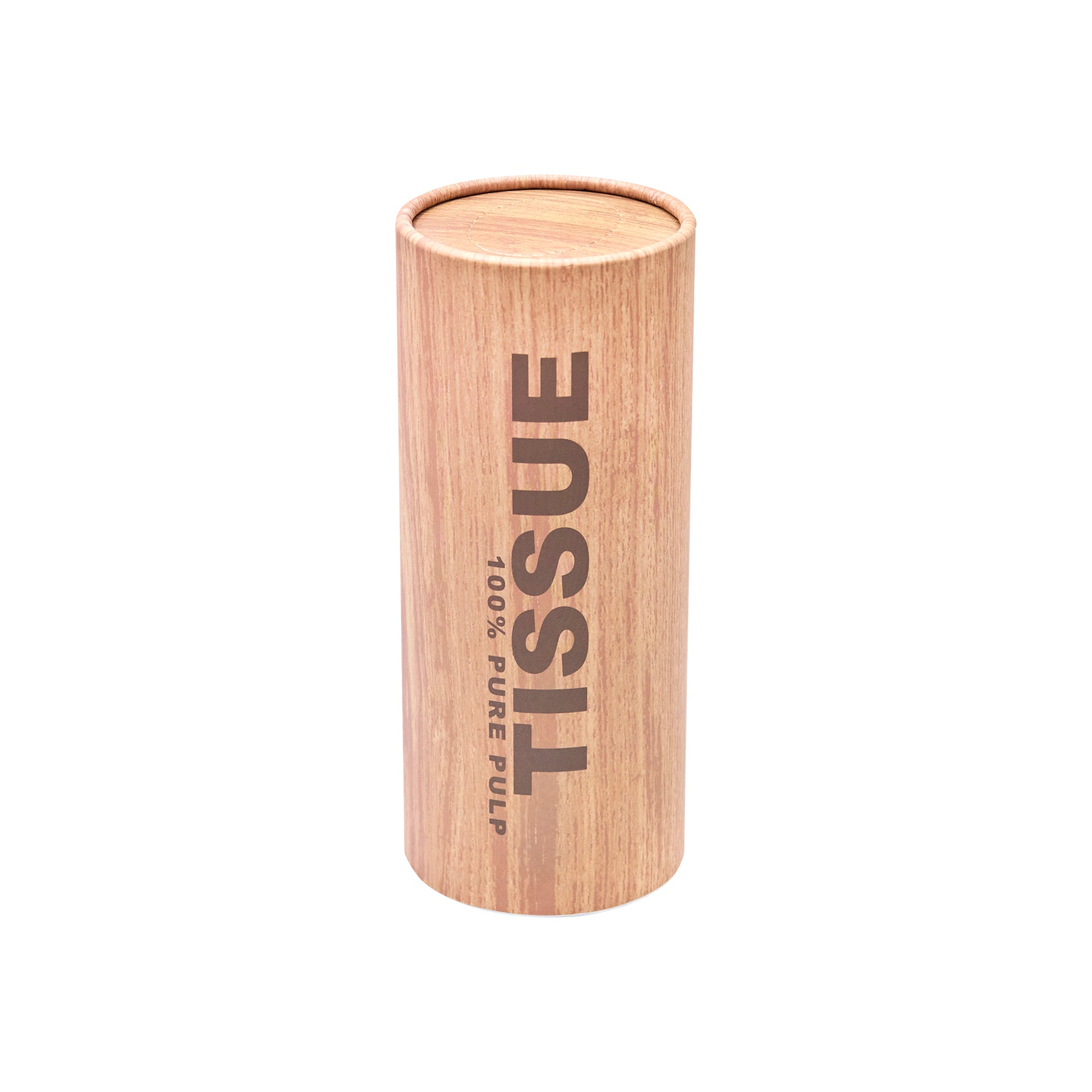 Kerri 100% Pure Pulp Tissue Tube in Wood (Set of 3)