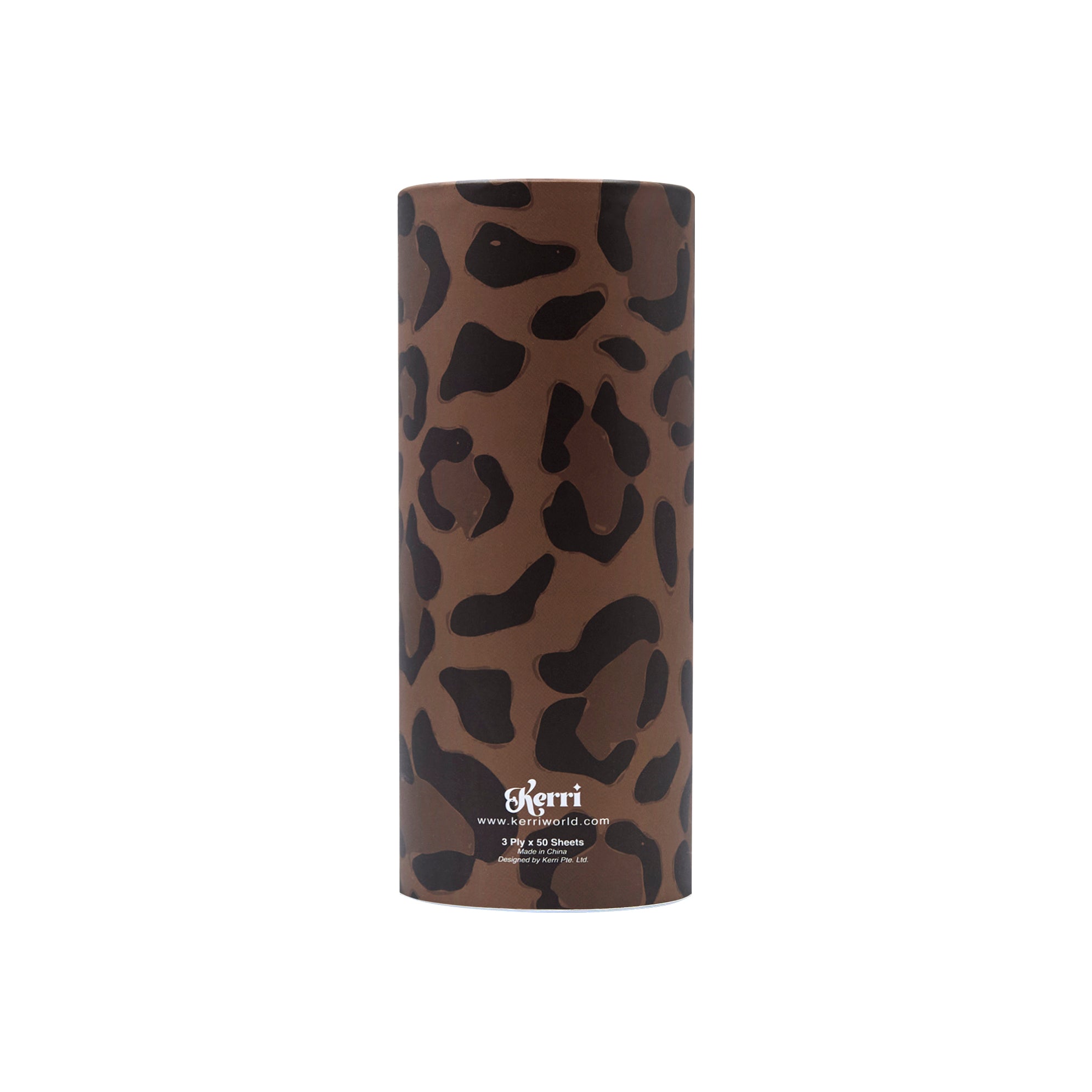 Kerri 100% Pure Pulp Tissue Tube in Leopard (Set of 24)