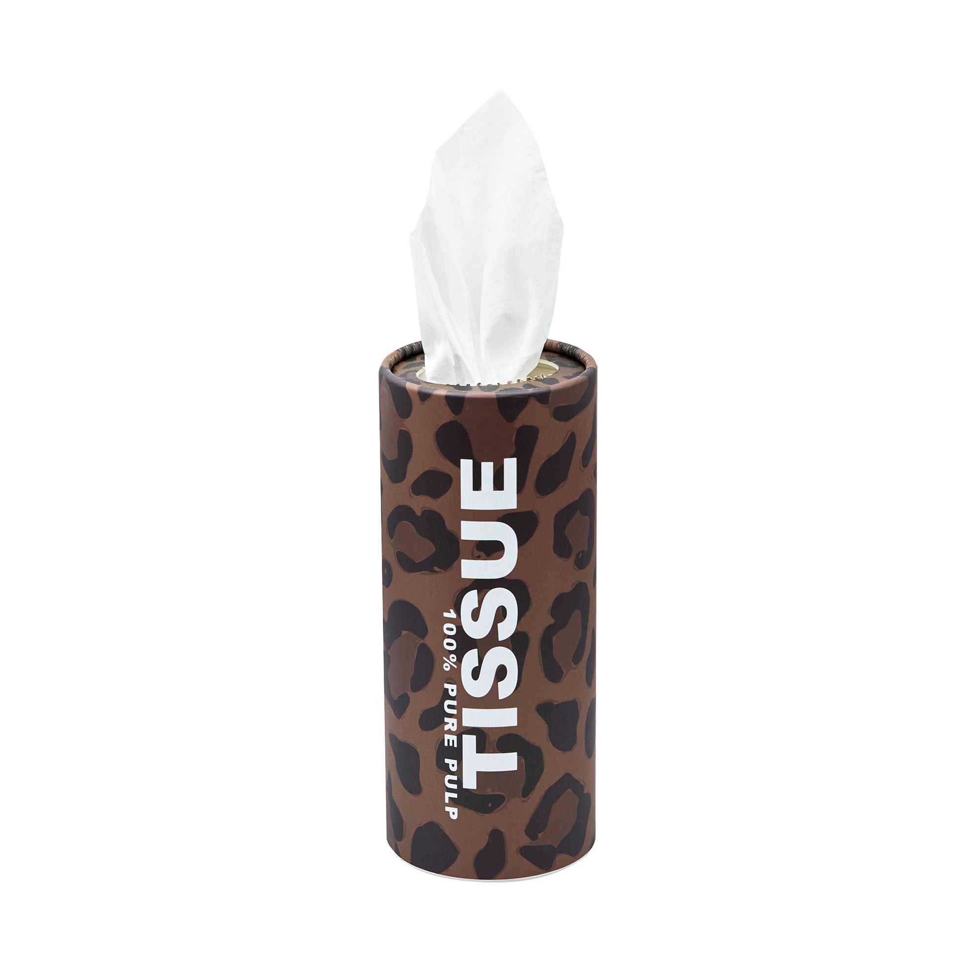 Kerri 100% Pure Pulp Tissue Tube in Leopard (Set of 24)